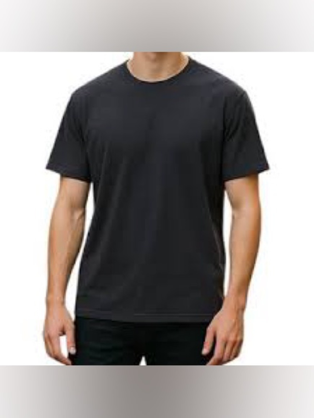 William Rast Men's Black Crewneck Tee